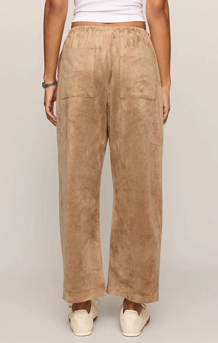 Light Sand Drift Suede Pant