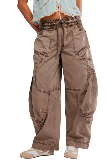 Dusted Cocoa Parachute Pant