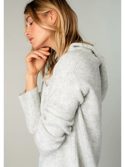 Cozy Hooded Grey Sweater