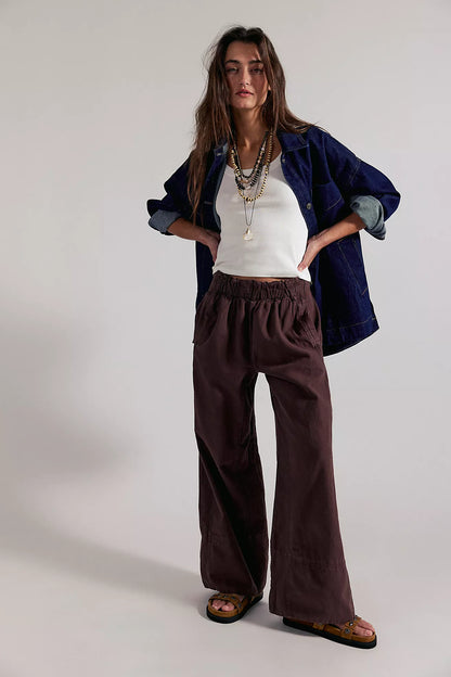 Day's End Linen Pants - Espresso