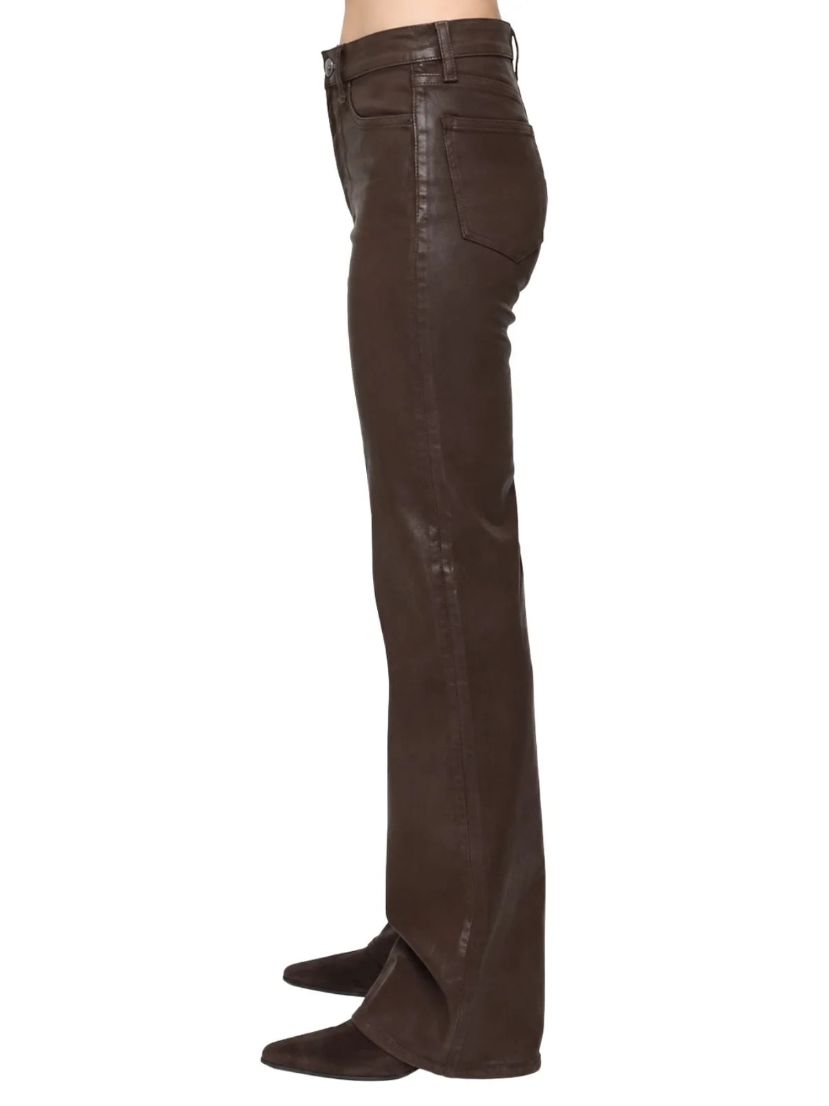 Evie High Rise Slim Boot Coated Mocha