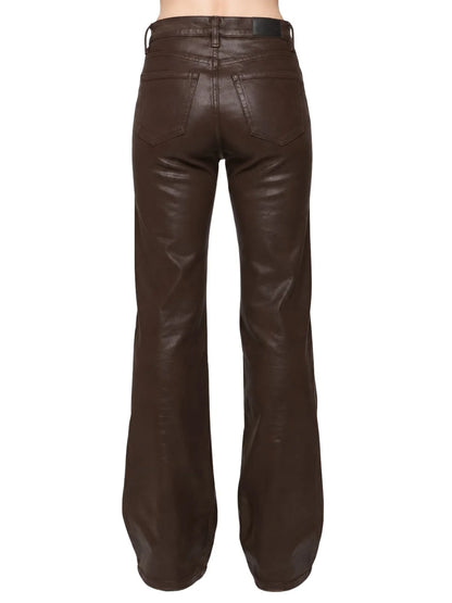 Evie High Rise Slim Boot Coated Mocha