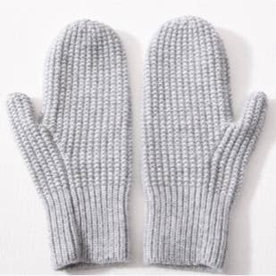 Heather Grey Carmen Waffle Mittens