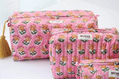 Set of 3 Bubblegum Print Travel Bag
