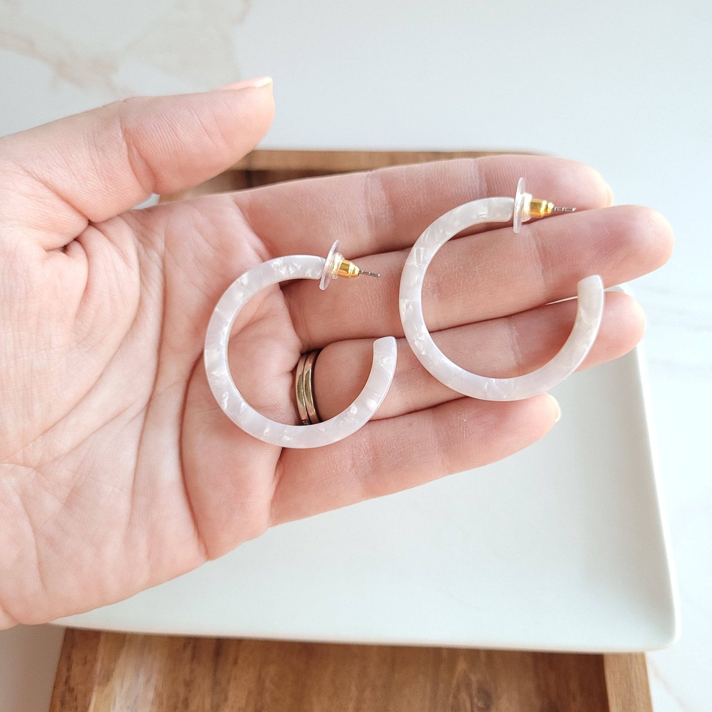 Pearl Hoops