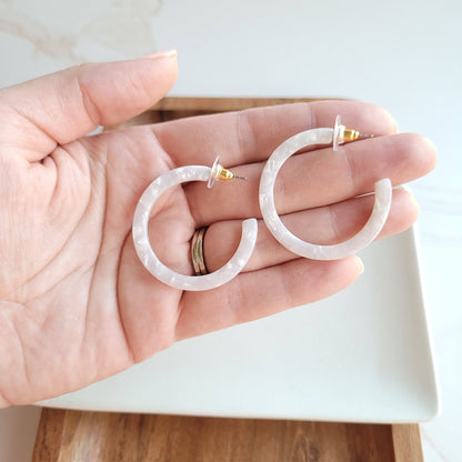 Pearl Hoops