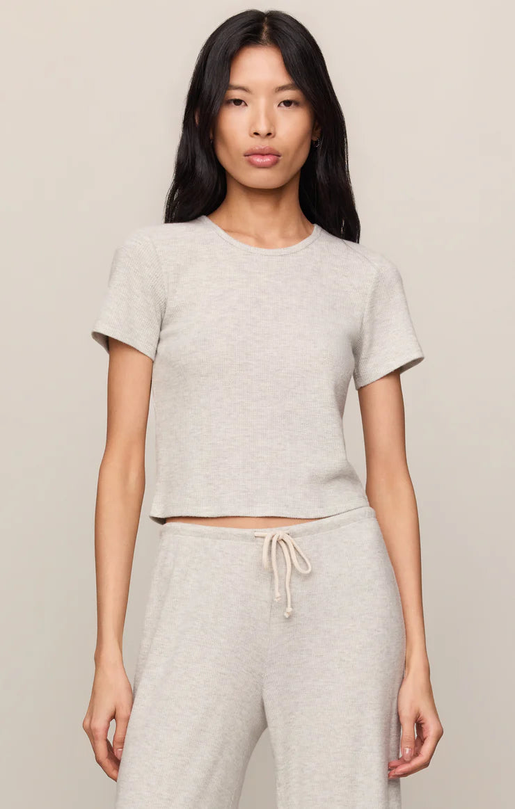 Feather Grey Waffle Tee