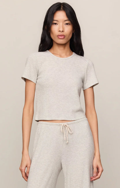 Feather Grey Waffle Tee