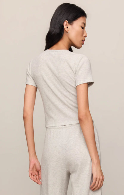 Feather Grey Waffle Tee