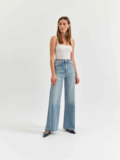 Far Out High Rise Wide Leg - Fools Gold