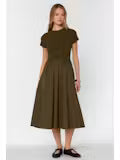 Olive Green Midi Dress