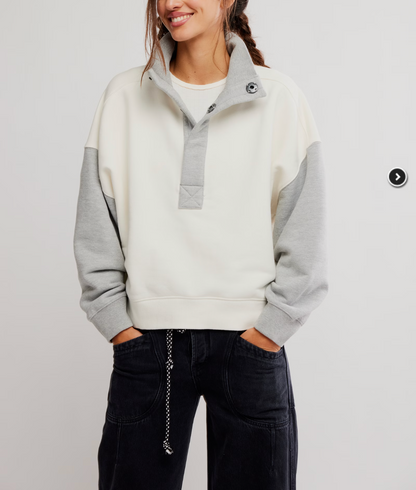 Grey Combo Timeless Pullover Sweatshirt