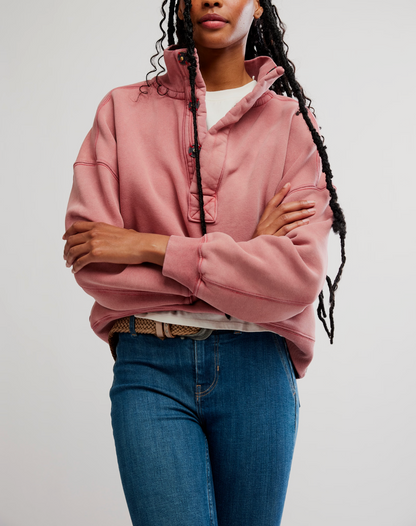 Coral Timeless Pullover Sweatshirt