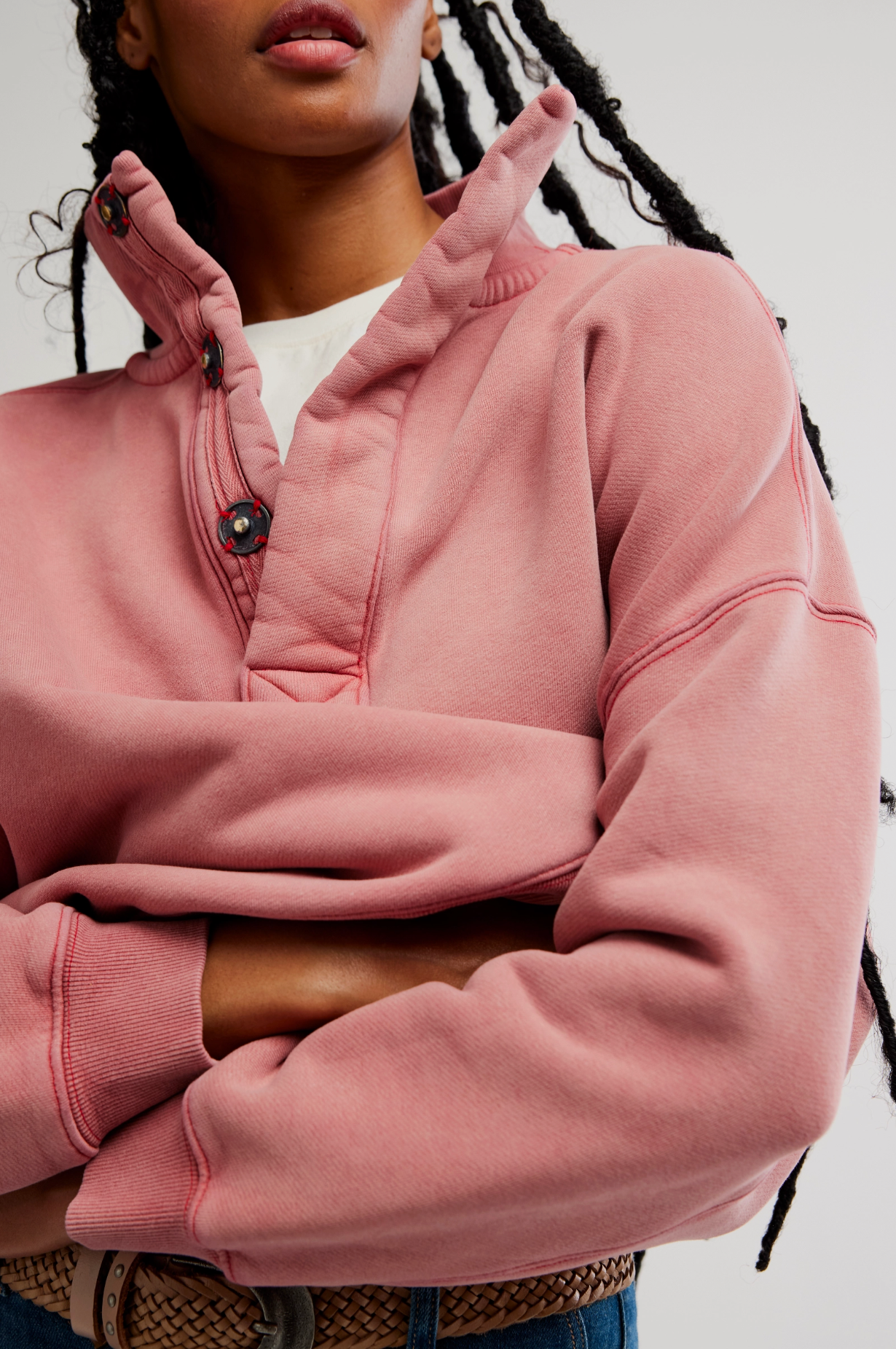 Coral Timeless Pullover Sweatshirt