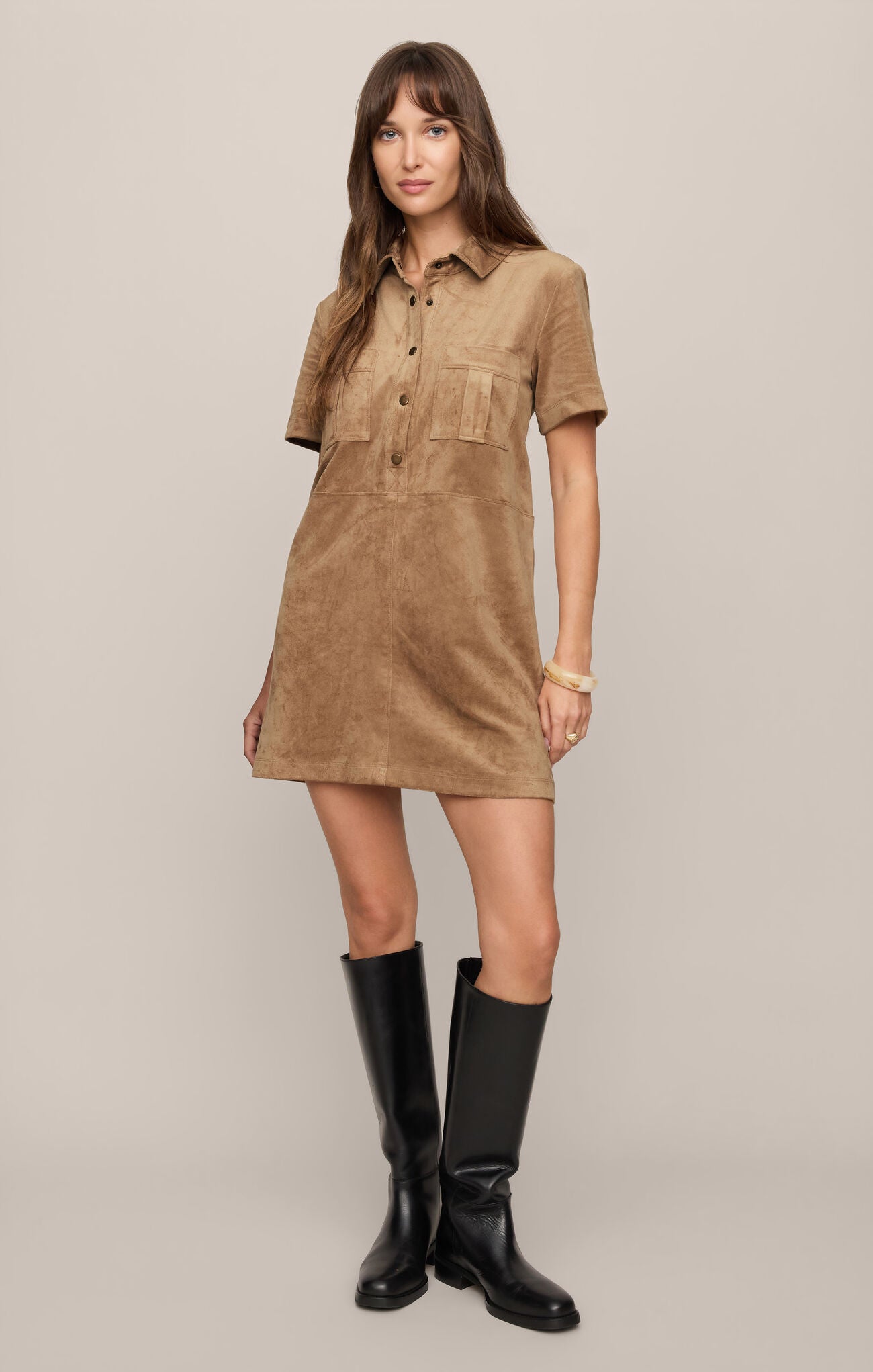 Leone Suede Mini Dress