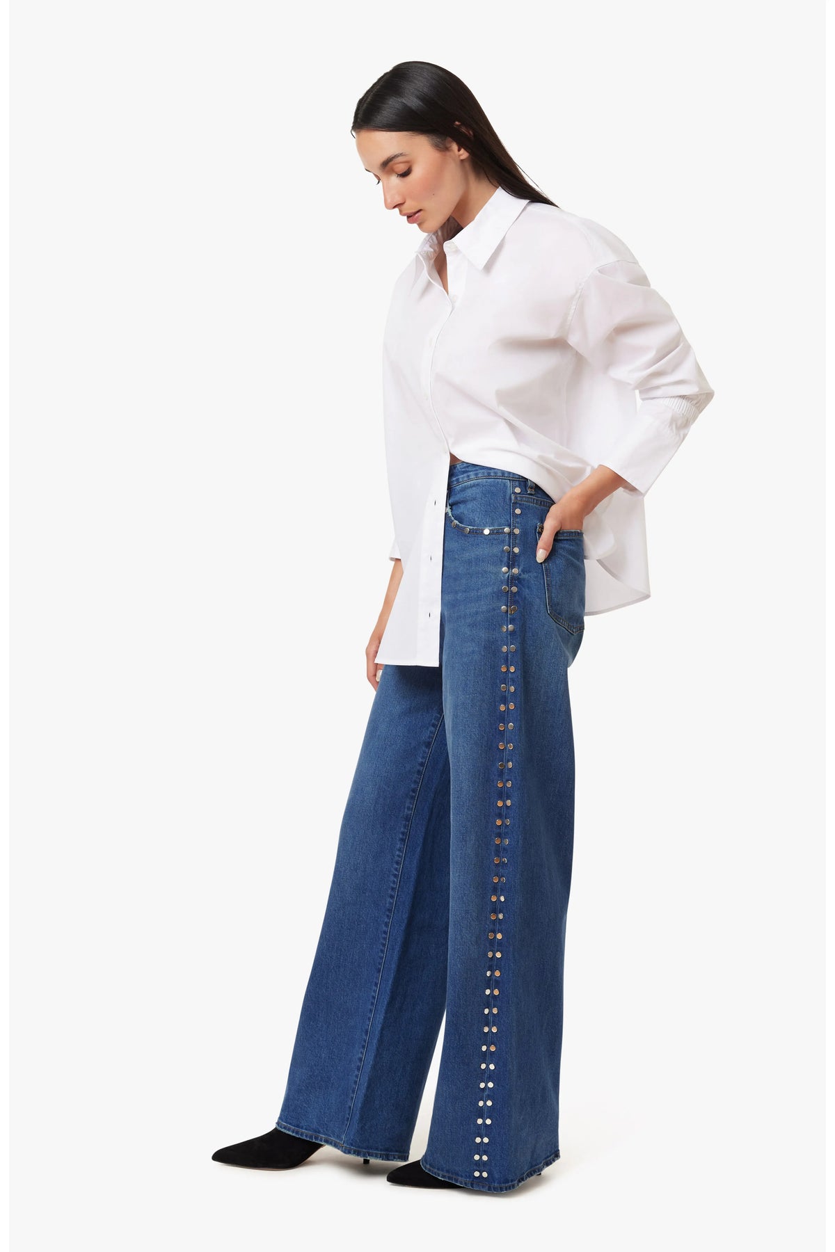 Gemma Studded Wide Leg Slouch