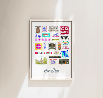 Hamilton (Colgate) Framed Art