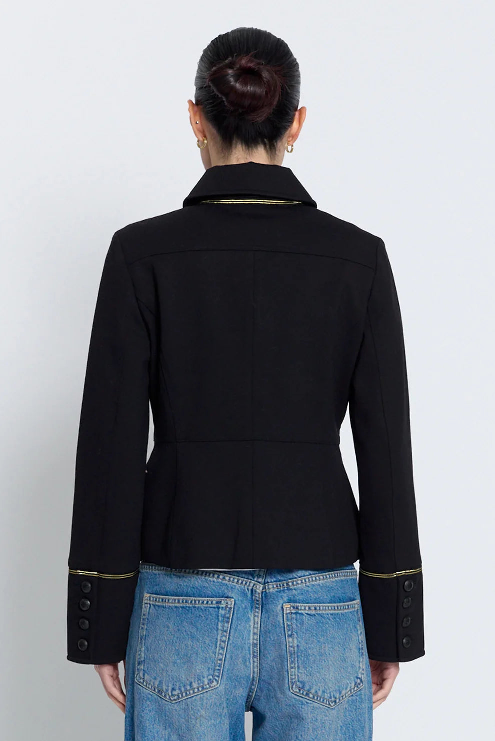 Black Hazel Military Jacket