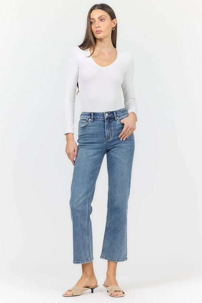 Anika Straight Leg Jean Hazlett