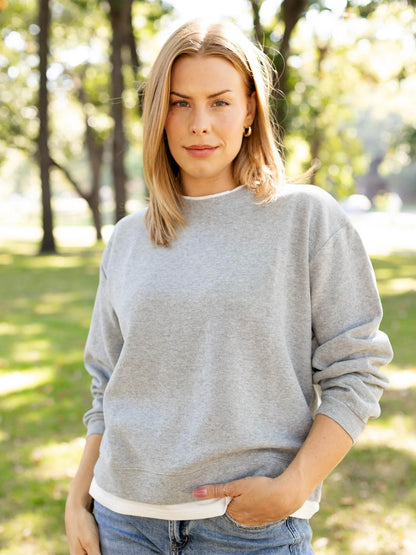Grey Twofer Sweatshirt