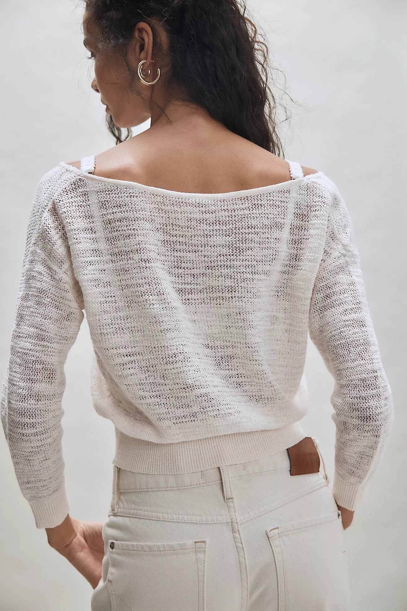 Ivory Fine Gauge Pullover