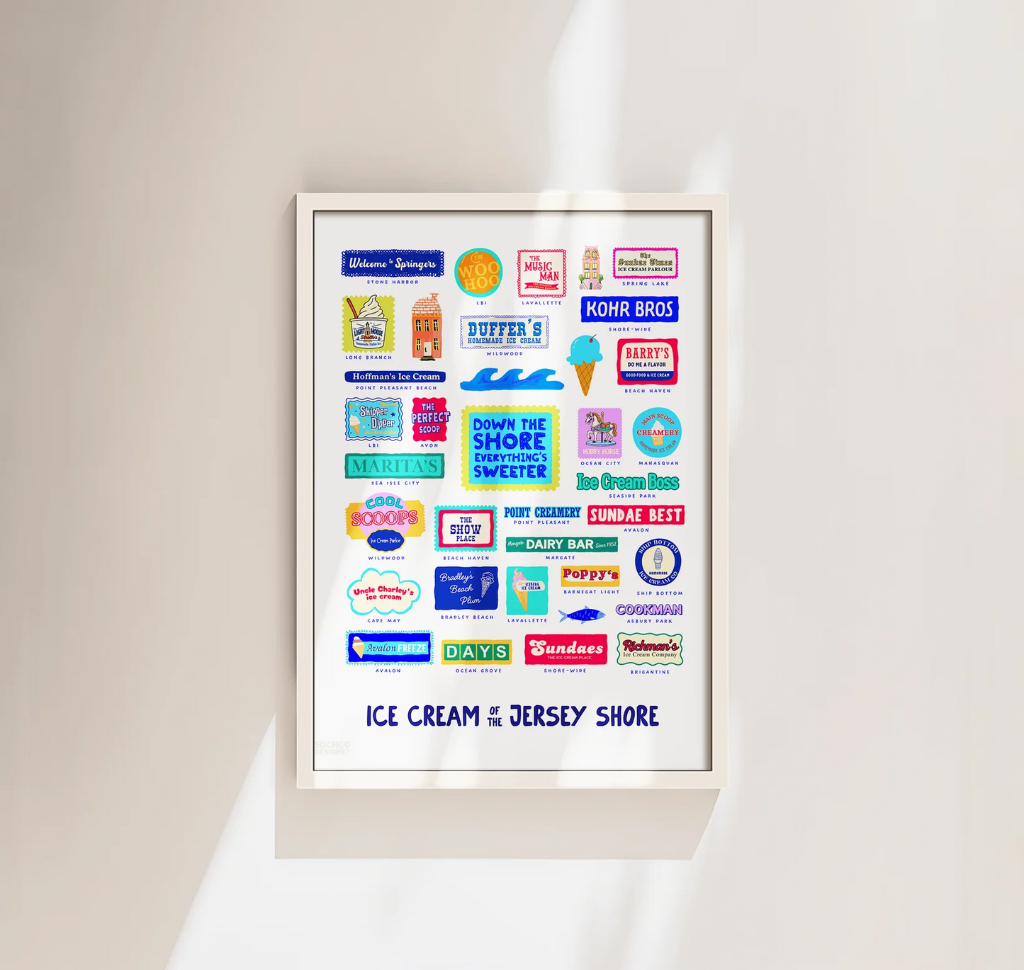 Ice Cream of the Shore Framed Art