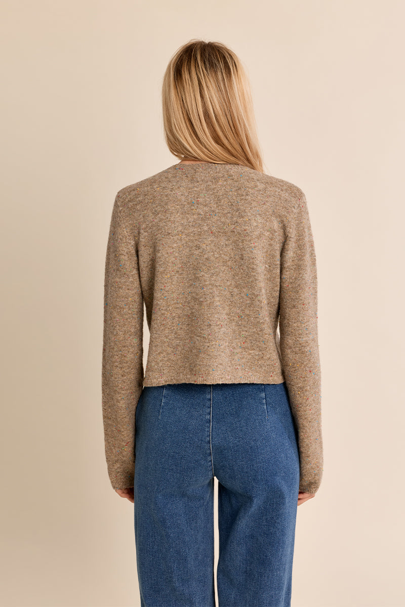 LADIES KNITTED CARDIGAN
