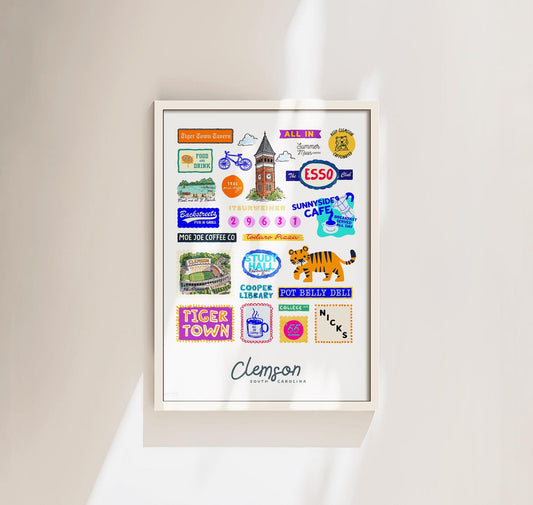 Clemson Framed Art