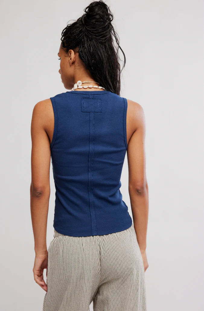 Free People Neria Tank - Deep Iris