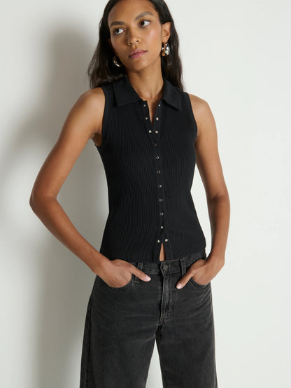 Jaylin Polo Top - Black