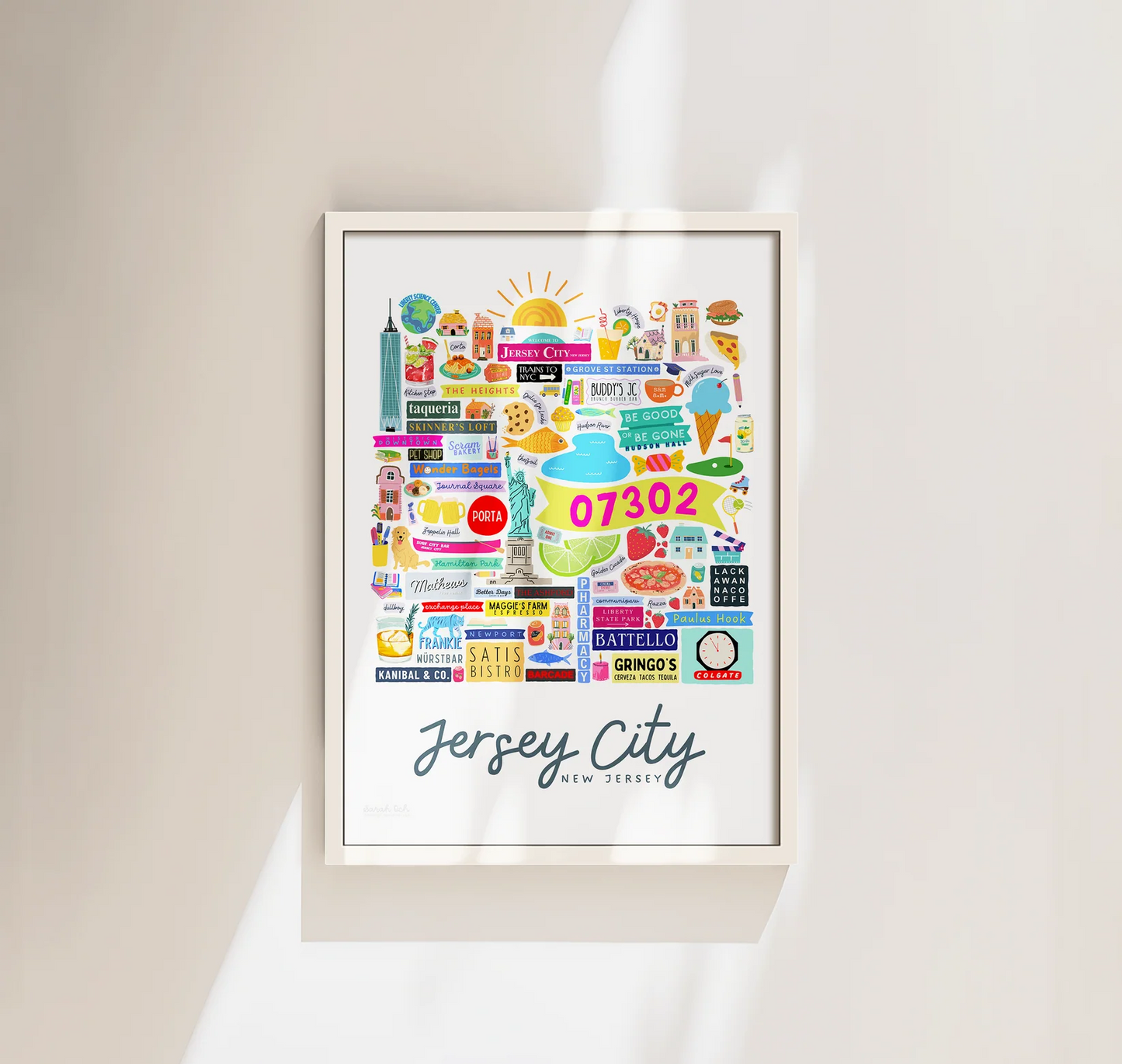 Jersey City Framed Art