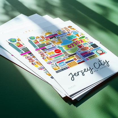 Jersey City Framed Art