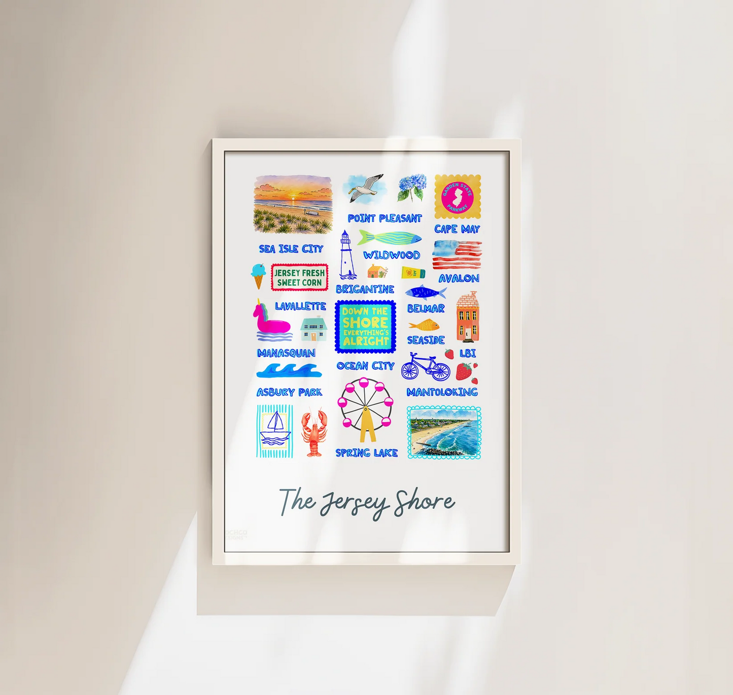 Jersey Shore Framed Art