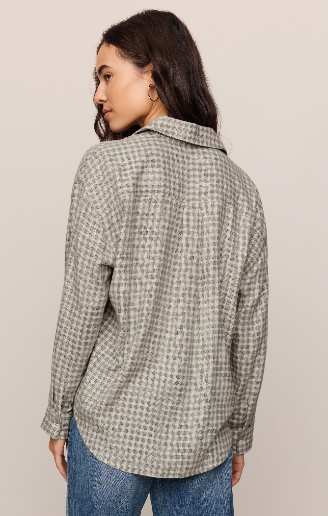 Emerald Cove River Plaid Button Up