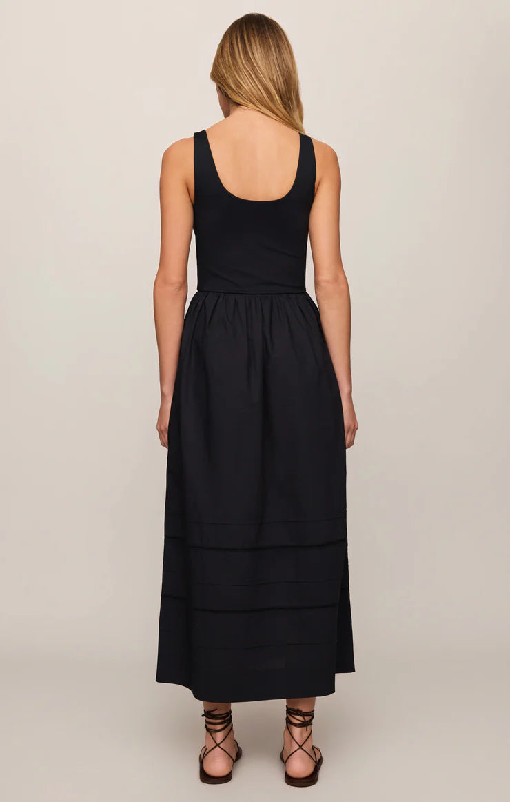 Black Johanna Midi Dress