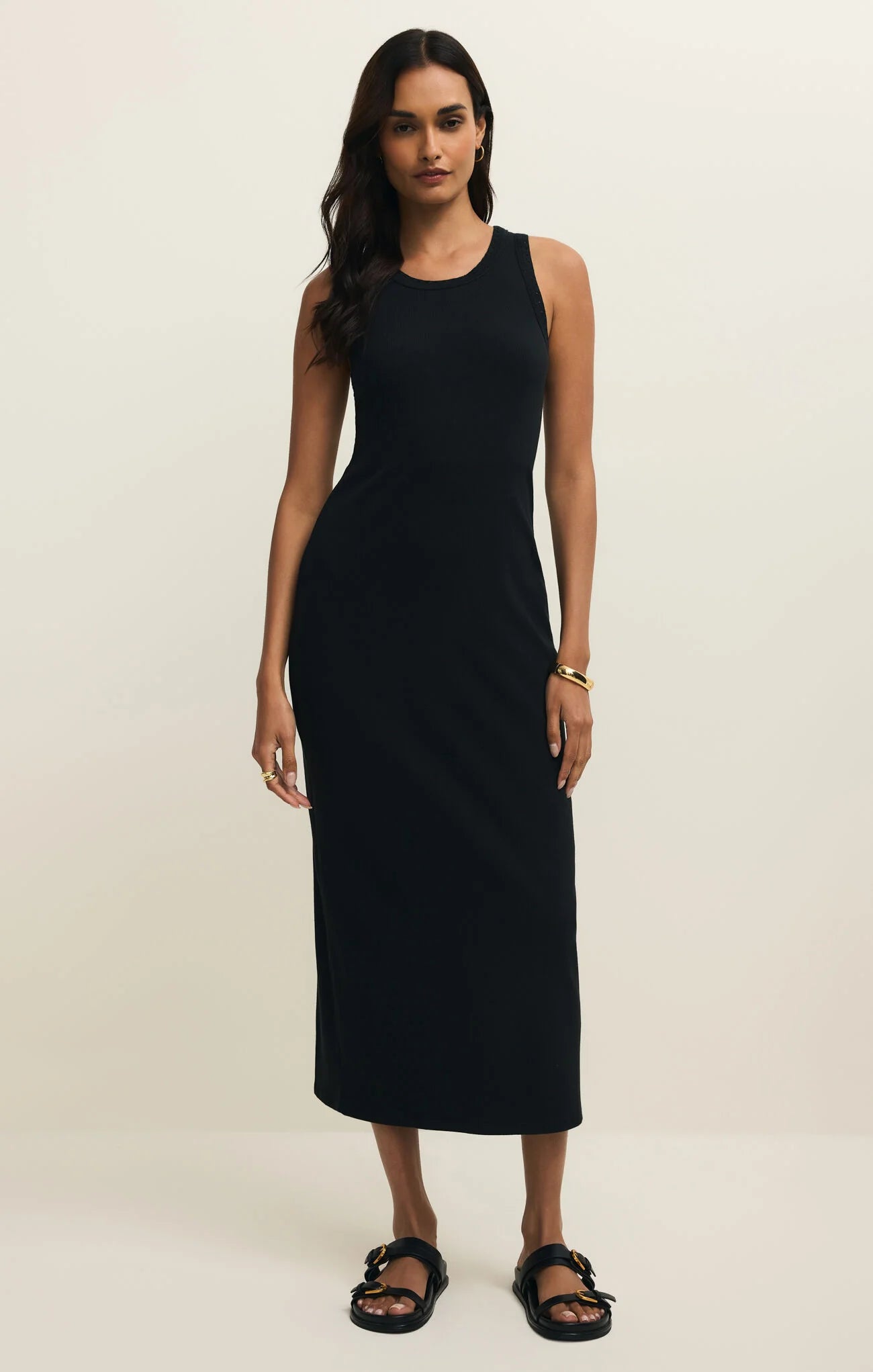 Black Clarke Midi Dress