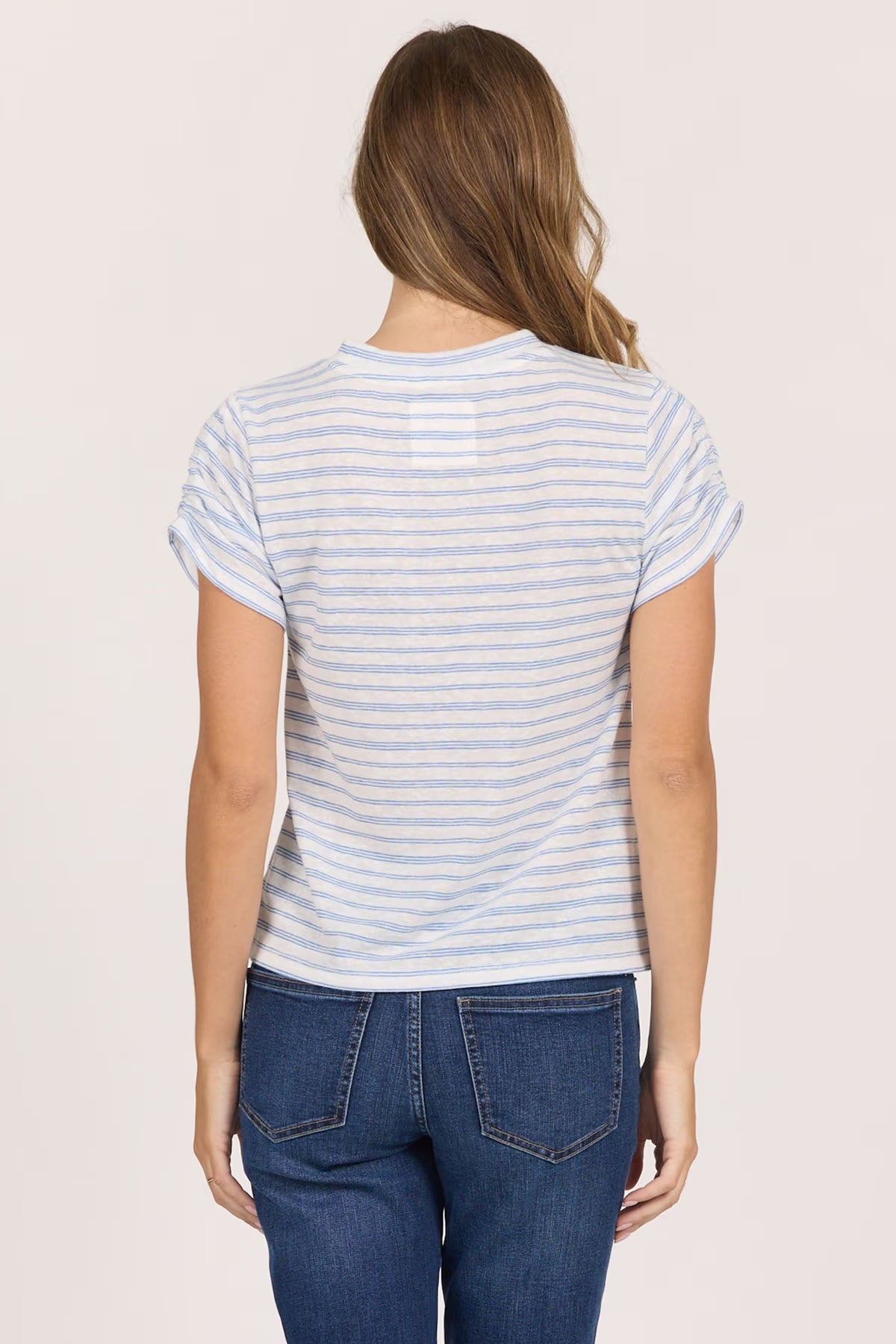 Kaira Tee - Cobalt Stripe