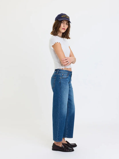 Haze Keeper Low Rise Straight Cropped Jean