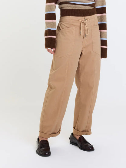 Latte Villa Drawstring Barrel Pant