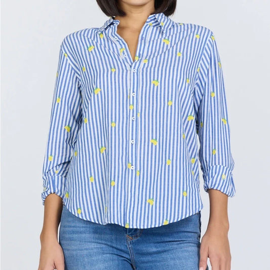 Lolita Button Down - Blue Lemon