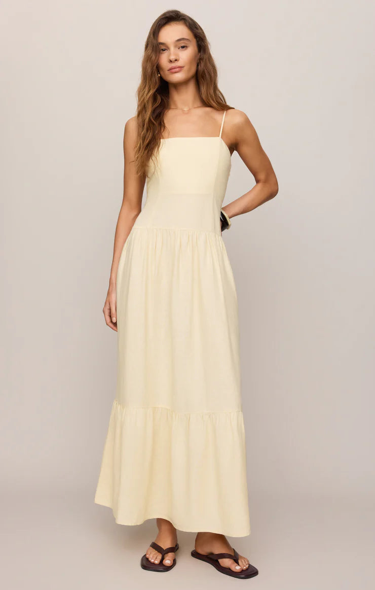 Lemon Chiffon Georgie Maxi Dress