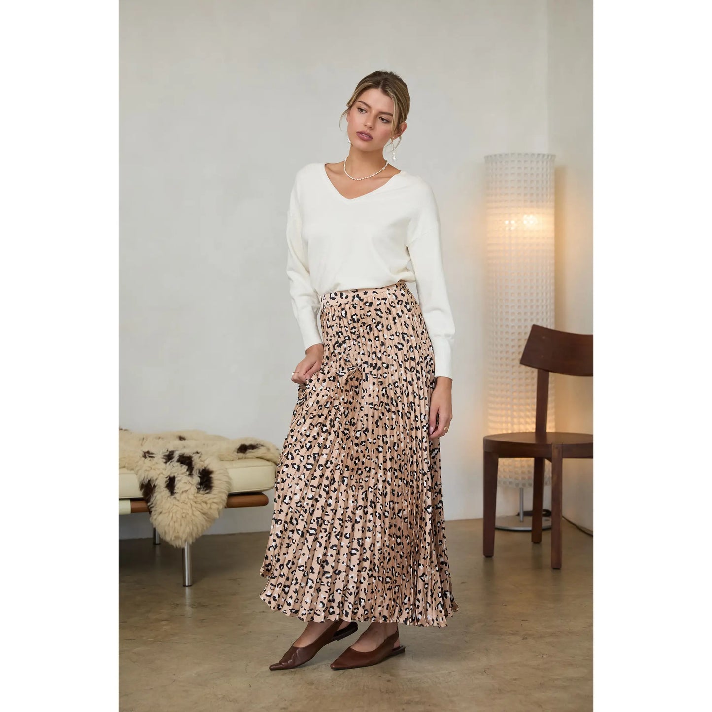 Leopard Maxi Skirt