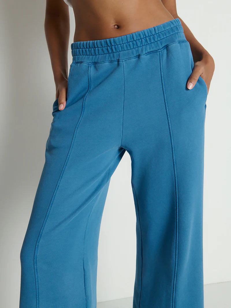Lincoln Front Slit Knit Pant - Indigo