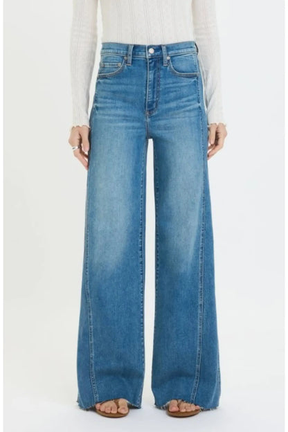 Far Out High Rise Wide Leg Make Believe Wash