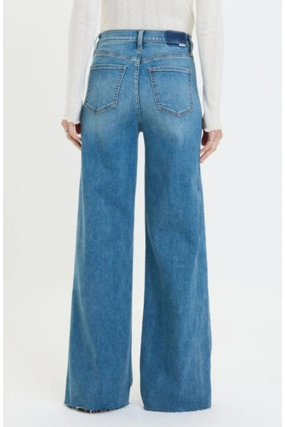 Far Out High Rise Wide Leg Make Believe Wash