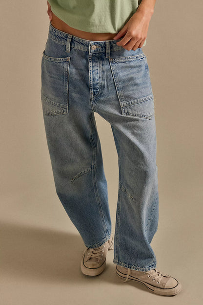 Moxie Boyfriend Jean County Fair Wash