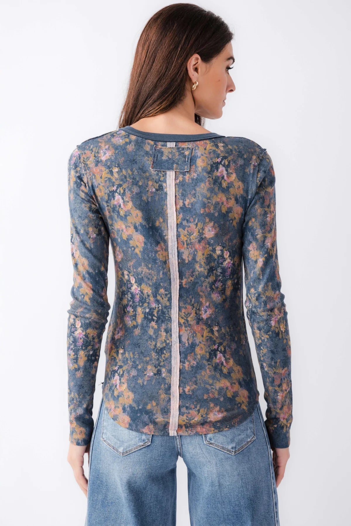 Navy Floral Jamie Henley