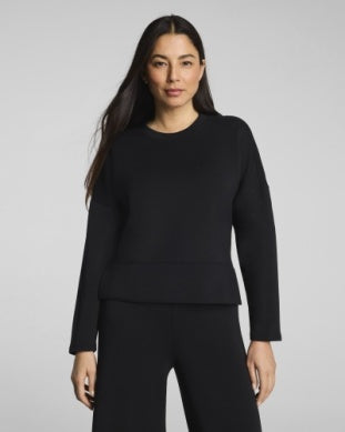 Navy Air Essentials Crewneck LS Top