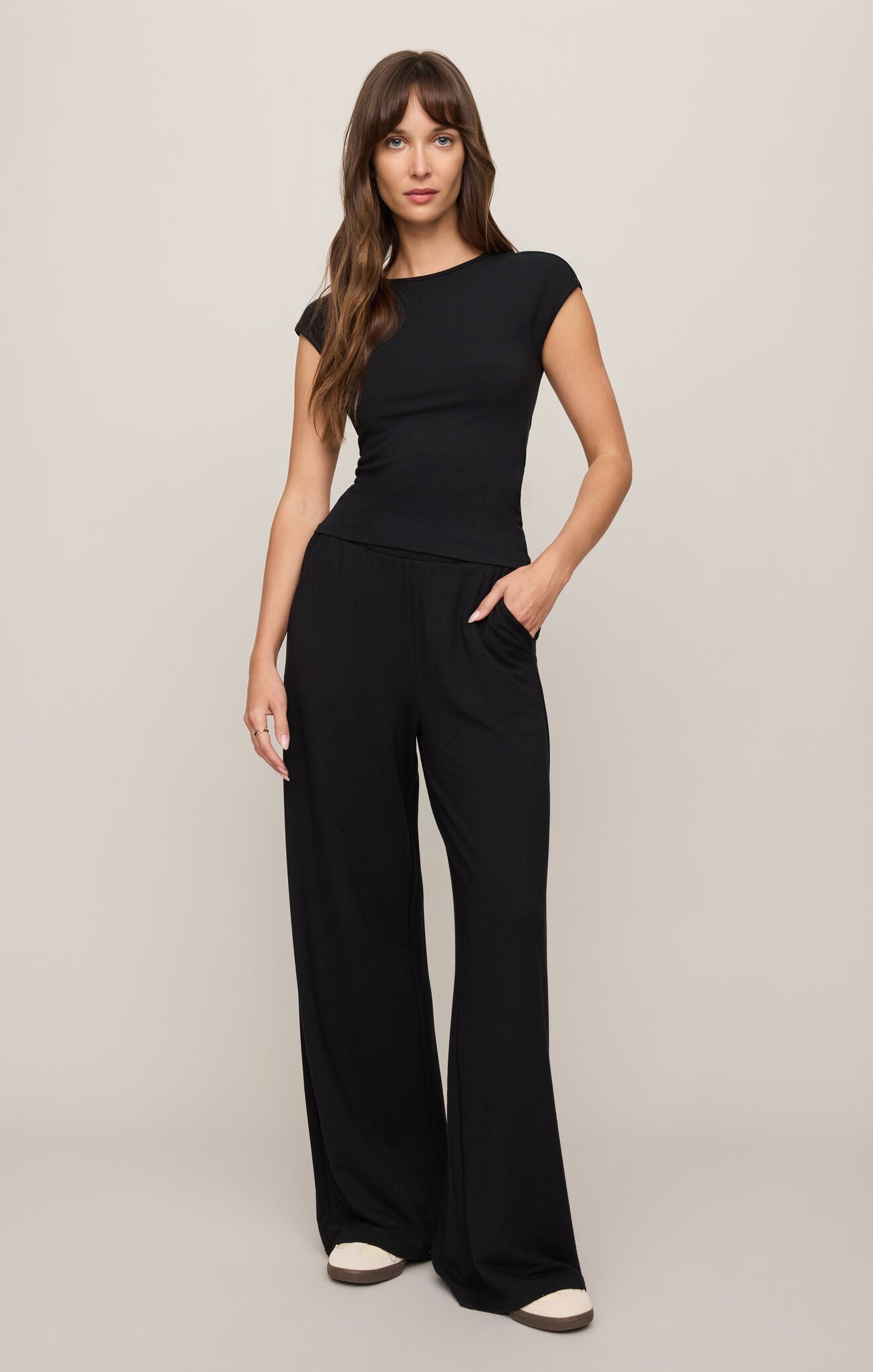 Black Soft Trace Second Skin Top