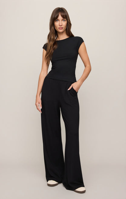 Black Soft Trace Second Skin Top